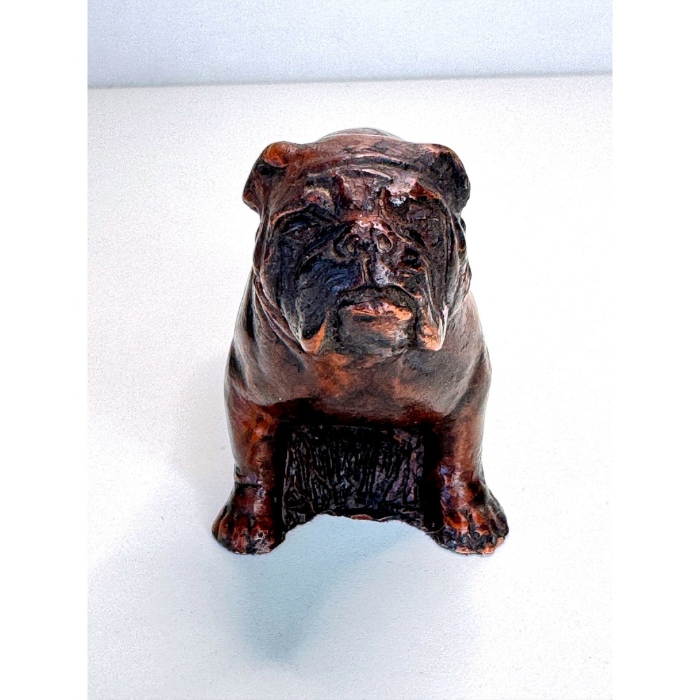 PRIORY CASTINGS English Bulldog Figurine Brown England